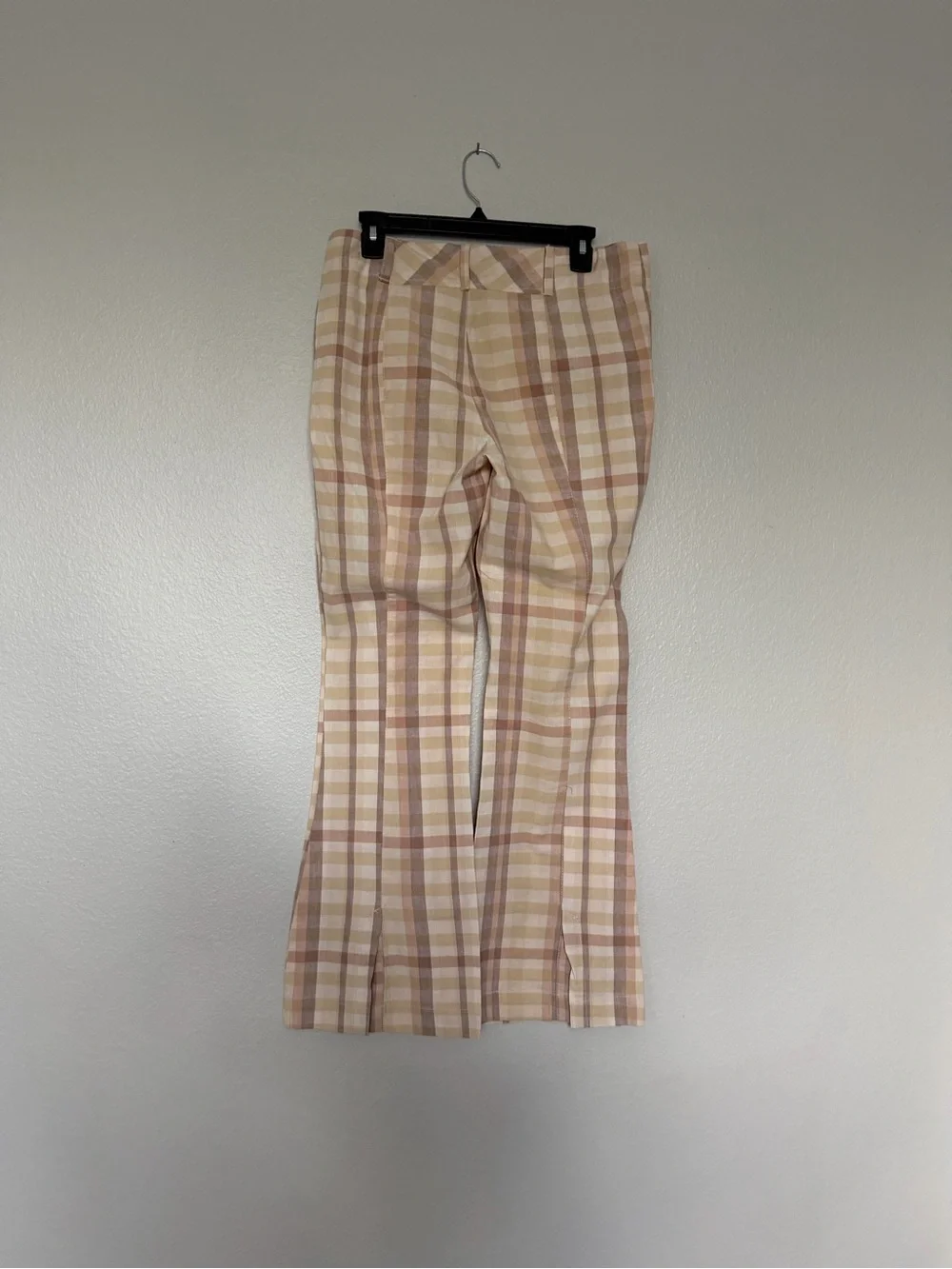 Free People The Way You Move Plaid Flare Pants - Size 12